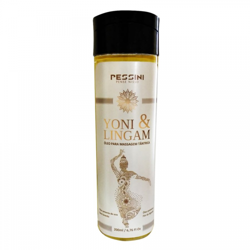 Óleo de Massagem Tântrica Yoni & Lingam – 200 ml, Semente de Uva, Lavanda, Amêndoas & Flor de Algodão