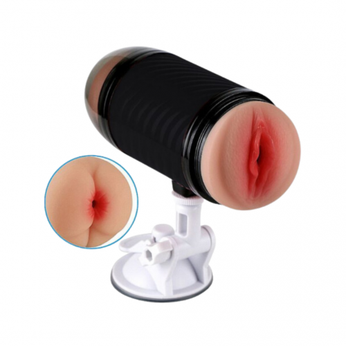 Masturbador 2 em 1 com ventosa super forte