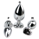 Plug Anal com Pedra Coração 8cm Tamanho M (Cor Aleatória) Elevate sua intimidade com o Plug Anal em Alumínio com Pedra Coração Tamanho M, um acessório luxuoso que combina elegância e prazer. Plug Anal com Pedra Coração 8cm Tamanho M (Cor Aleatória)