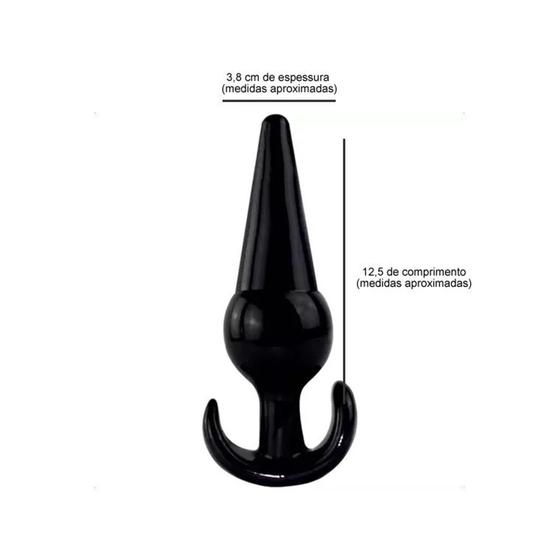 Plug Anal Anchor Pêra 12cm x 3,8cm - Sensação de Preenchimento