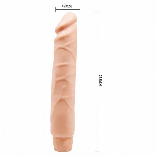 Prótese com Vibrador Realístico Jack 25,5cm x 4,9cm - Baile Prótese com Vibrador Realístico Jack 25,5cm x 4,9cm - Baile