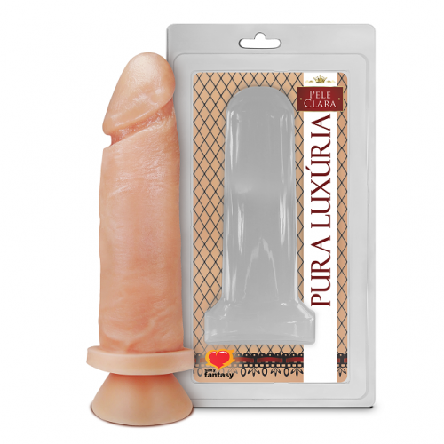 Prótese Sexy Fantasy com Ventosa 15,3cm x 4,5cm para Fantasias e Prazer