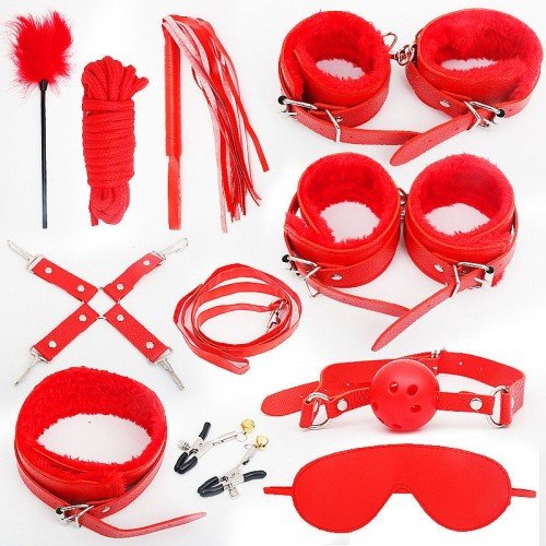 Super Kit Sado Erótico com 11 Produtos para Fetiche e Sadomasoquismo - Bandage