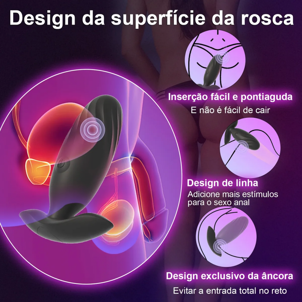 Plug Anal Vibratório App 9cm x 3,7cm - Controle Remoto
A tecnologia encontra o prazer no Plug Anal Vibratório com Controle via App. Plug Anal Vibratório App 9cm x 3,7cm - Controle Remoto