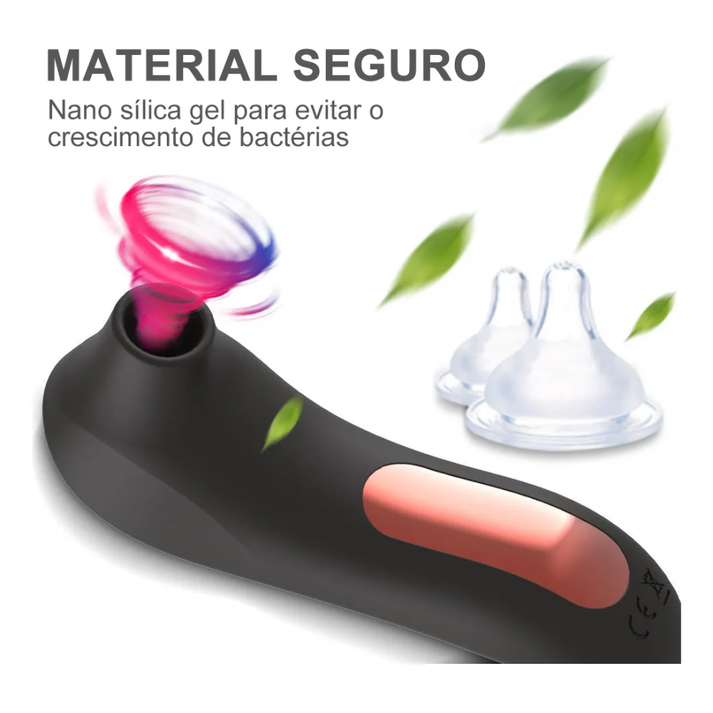 Sugador e Vibrador Ponto G Recarregável - 10 Modos de Prazer
Por que escolher entre a estimulação externa e a interna quando você pode ter o melhor dos dois mundos de uma só vez? Sugador e Vibrador Ponto G Recarregável - 10 Modos de Prazer