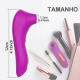 Sugador e Vibrador Ponto G Recarregável - 10 Modos de Prazer
Por que escolher entre a estimulação externa e a interna quando você pode ter o melhor dos dois mundos de uma só vez? Sugador e Vibrador Ponto G Recarregável - 10 Modos de Prazer