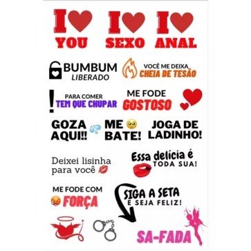 Tatuagem Temporária Unidade Sabe aquela tatuagem de chiclete? Tatuagem Temporária Unidade