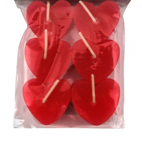 Kit 6 Velas Coração – Decoração Romântica com Aroma Suave e Toque Mágico