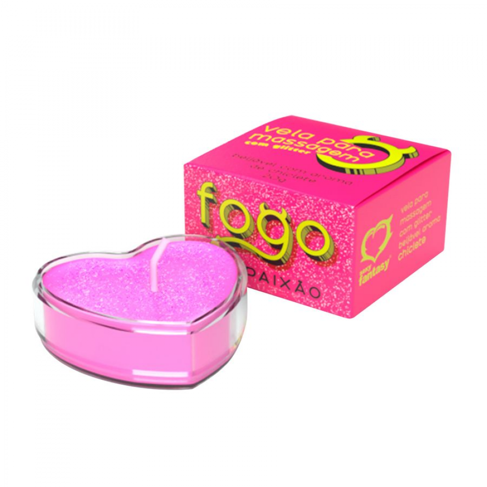 Vela de Massagem Fogo da Paixão Chiclete – Sexy Fantasy, Óleo Quente Hidratante, Aroma Doce Transforme suas noites com a Vela de Massagem Fogo da Paixão Chiclete, da Sexy Fantasy. Vela de Massagem Fogo da Paixão Chiclete – Sexy Fantasy, Óleo Quente Hidratante, Aroma Doce