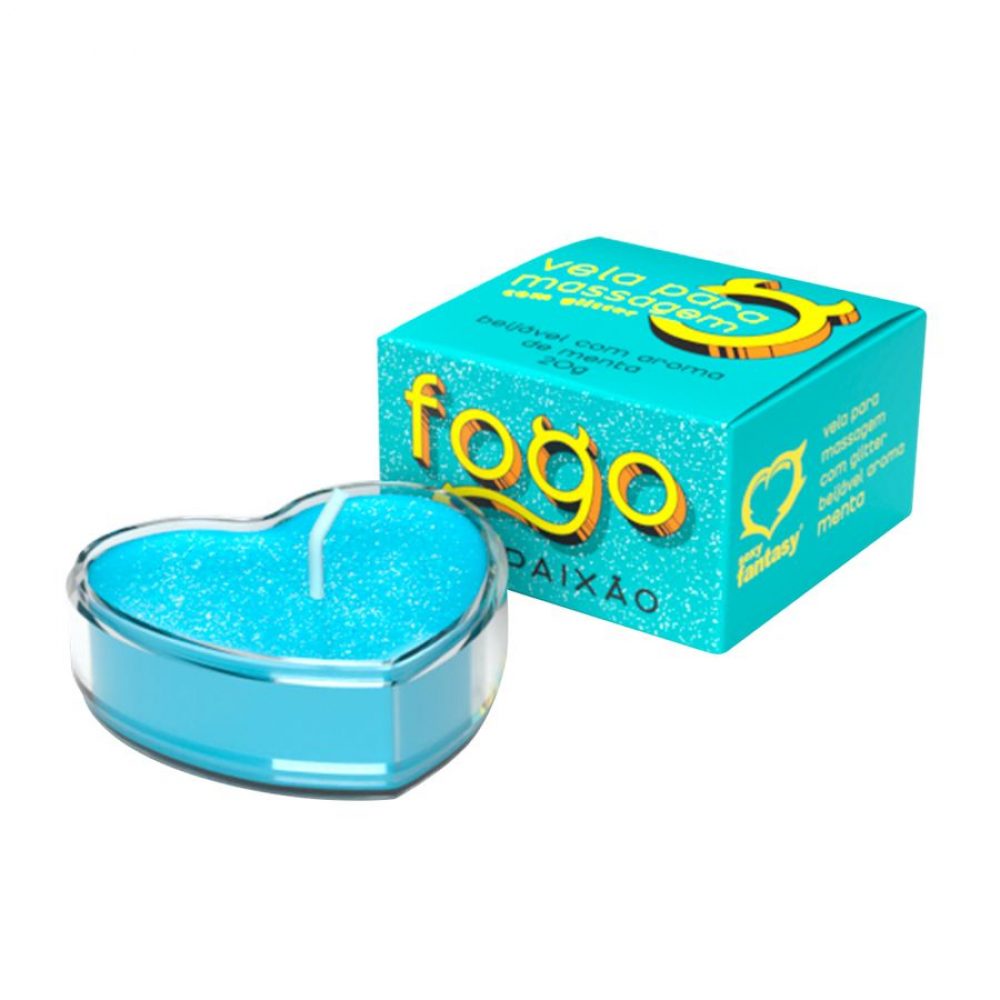Vela de Massagem Fogo da Paixão Menta – Sexy Fantasy, Óleo Quente Hidratante, Aroma Refrescante Desperte os sentidos e crie uma atmosfera íntima com a Vela de Massagem Fogo da Paixão Menta, da Sexy Fantasy. Vela de Massagem Fogo da Paixão Menta – Sexy Fantasy, Óleo Quente Hidratante, Aroma Refrescante