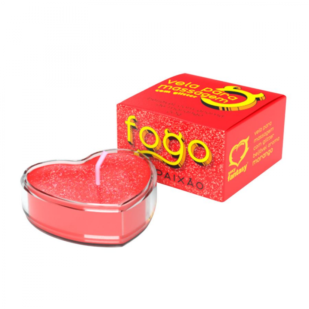 Vela de Massagem Fogo da Paixão Morango – Sexy Fantasy, Óleo Quente Hidratante, Aroma Doce Transforme seus momentos a dois com a Vela de Massagem Fogo da Paixão Morango, da Sexy Fantasy. Vela de Massagem Fogo da Paixão Morango – Sexy Fantasy, Óleo Quente Hidratante, Aroma Doce