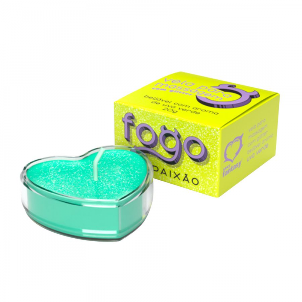 Vela de Massagem Fogo da Paixão Uva Verde – Sexy Fantasy, Óleo Quente Hidratante, Aroma Frutado Descubra uma experiência sensorial sofisticada com a Vela de Massagem Fogo da Paixão Uva Verde, da Sexy Fantasy. Vela de Massagem Fogo da Paixão Uva Verde – Sexy Fantasy, Óleo Quente Hidratante, Aroma Frutado