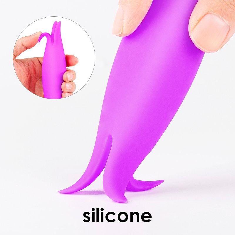 Vibrador 2 em 1 Bud Silicone Recarregável 11cm (Cor Sortida)