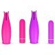 Vibrador 2 em 1 Bud Silicone Recarregável 11cm (Cor Sortida)