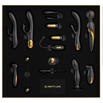 Kit QueenS Luxury 12 Peças Pretty Love - A Coleção Imponente de Prazer e Exclusividade