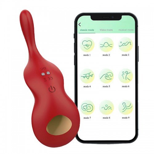 Vibrador de Calcinha Recarregável – 9 Modos via Bluetooth, Controle por App Android/iOS