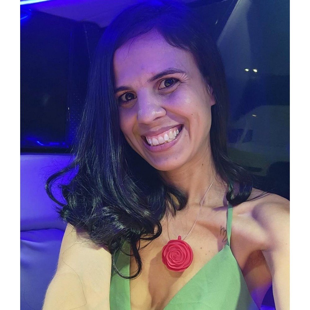 Vibrador Colar de Clitóris Discreto - Pingente Rosa Recarregável (10 Modos)