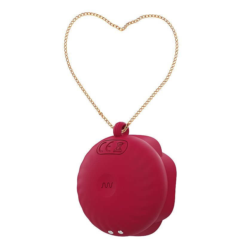 Vibrador Colar de Clitóris Discreto - Pingente Rosa Recarregável (10 Modos)