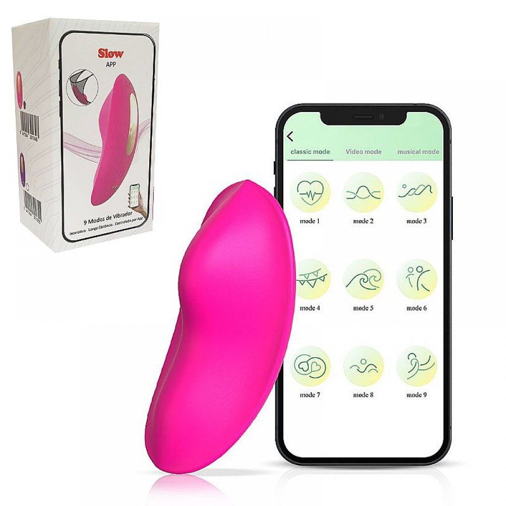 Vibrador de Calcinha via APP - À Longa Distância - Slow Vibrador de Calcinha via APP - À Longa Distância - SlowEste vibrador de calcinha controlado por aplicativo oferece uma experiência única de prazer à distância. Vibrador de Calcinha via APP - À Longa Distância - Slow