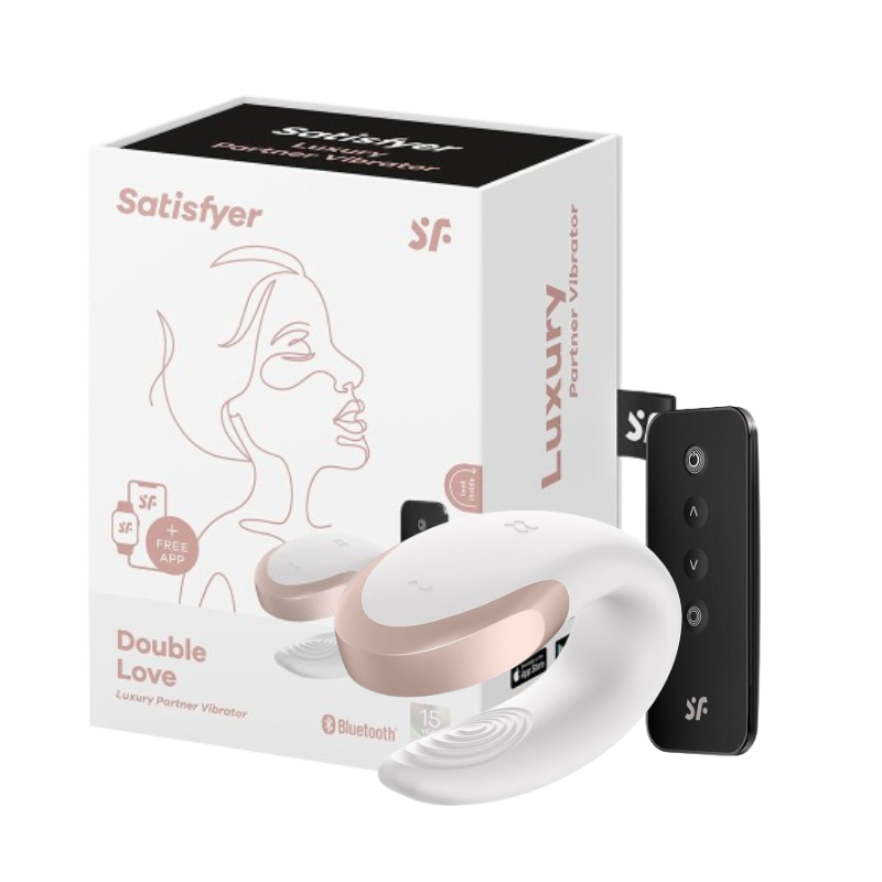 Vibrador de Casal Satisfyer Double Love - 8,6 cm x 5,7 cm - 10 Modos e Controle Remoto App
Satisfyer Double Love: Vibração Poderosa e Luxuosa para o Prazer a Dois
O Satisfyer Double Love é o vibrador de casal perfeito para impressionar e intens Vibrador de Casal Satisfyer Double Love - 8,6 cm x 5,7 cm - 10 Modos e Controle Remoto App
