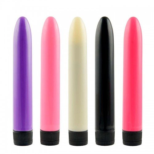 Vibrador Clássico Personal Liso 18 cm com Controle de Vibração - Cores Sortidas - Para Homens, Mulheres e Casais