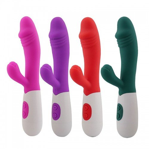 Vibrador Multizona Vermelho 30 Modos - Á Pilhas - Ponto G, Clitóris e Vaginal