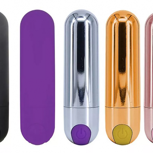 Vibrador Power Bullet 10 Modos - Estimulador Clitoriano Recarregável (Cor Aleatória)