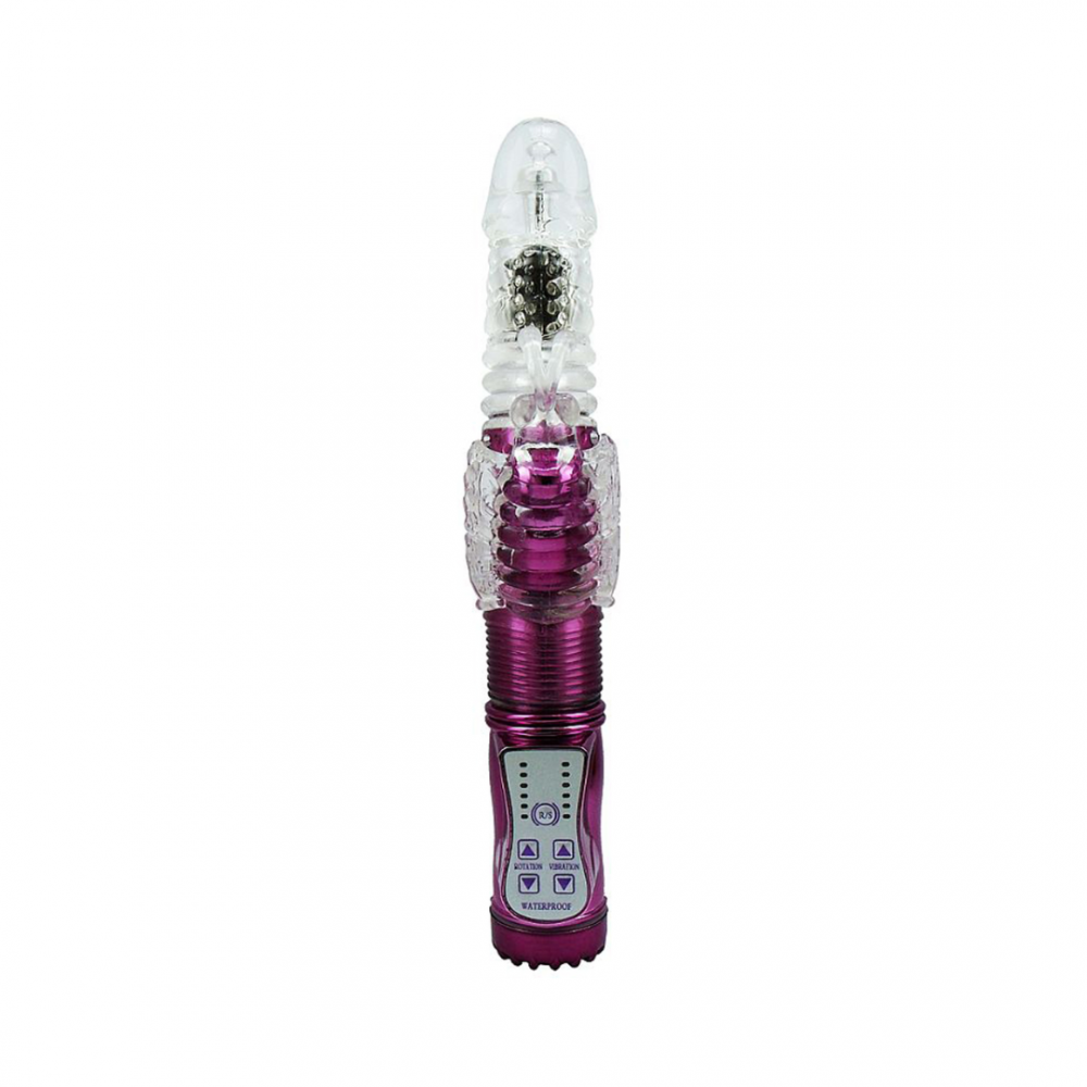 Vibrador rotativo com vai e vem e 36 vibrações de pilha cor roxo Um dos modelos vibradores mais procurados pelas mulheres, por conta da sua habilidade com a dança: ele rebola, sentido horário e anti-horário, ao mesmo tempo em que vibra, proporcionando pra Vibrador rotativo com vai e vem e 36 vibrações de pilha cor roxo
