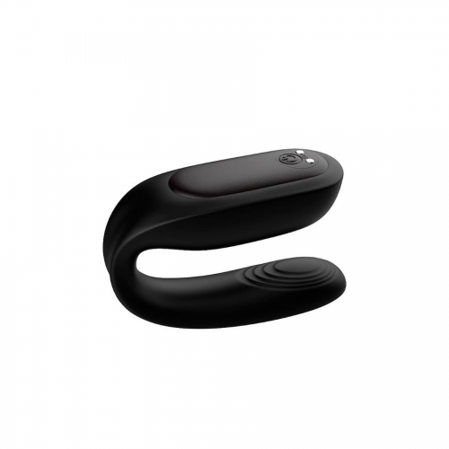 Vibrador de Casal S-Hande Baud com 9 Modos de Vibração, Formato C e Controle Remoto à Prova d’Água