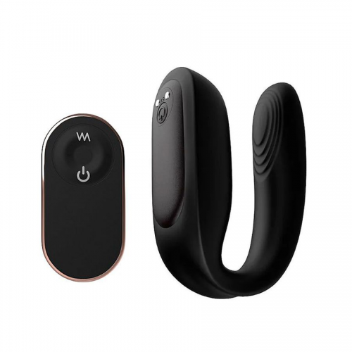 Vibrador de Casal S-Hande Baud com 9 Modos de Vibração, Formato C e Controle Remoto à Prova d’Água