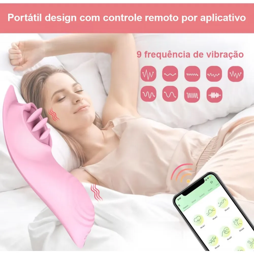 Vibrador de Calcinha por Aplicativo - Prazer Discreto e Controle Remoto Vibrador de Calcinha por Aplicativo - Prazer Discreto e Controle Remoto